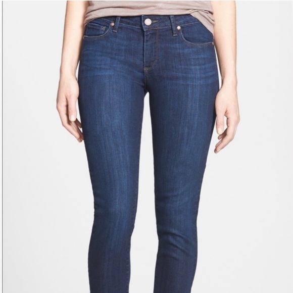 Paige Denim Skyline Ankle Peg Dixie Blue Jeans. Dark Wash. Size 28 - Picture 3 of 14